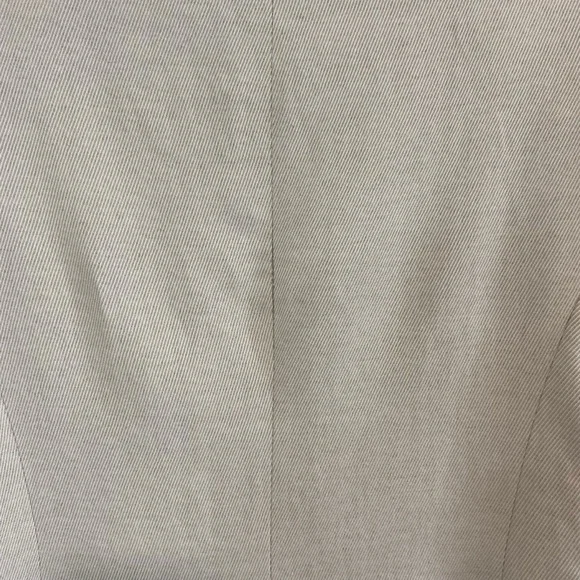 ZARA - Linen Blend Fitted Coat in Oatmeal - M - Spain - Picture 6 of 11